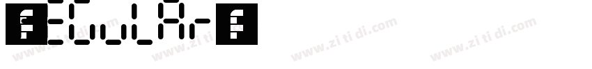 字体传奇特战体 Regular字体转换